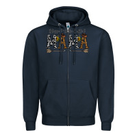 Navy mama to be called mama Zipper Hoodie - CowhideDigitalArt