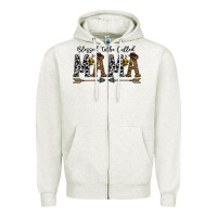 Oatmeal Heather mama to be called mama Zipper Hoodie - CowhideDigitalArt