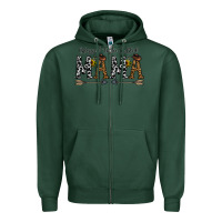 Sports Green mama to be called mama Zipper Hoodie - CowhideDigitalArt