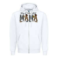 White mama to be called mama Zipper Hoodie - CowhideDigitalArt