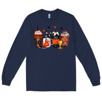 Navy soccer coffee cups Long Sleeve Tee - Zillion Design Studio