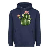 Navy cactus Heavyweight Hoodie - JahusDesignShop