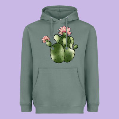 Cactus Heavyweight Hoodie Designed By Jahusdesignshop