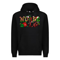 Black nurse life christmas Premium Hoodie - NancyCooperArtShop