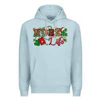 Blue Mist nurse life christmas Premium Hoodie - NancyCooperArtShop