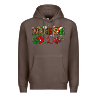 Coffee nurse life christmas Premium Hoodie - NancyCooperArtShop