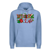 Colony Blue nurse life christmas Premium Hoodie - NancyCooperArtShop