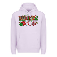 Lilac nurse life christmas Premium Hoodie - NancyCooperArtShop