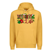 Mustard nurse life christmas Premium Hoodie - NancyCooperArtShop