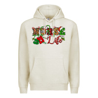 Oatmeal Heather nurse life christmas Premium Hoodie - NancyCooperArtShop