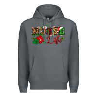 Rock nurse life christmas Premium Hoodie - NancyCooperArtShop