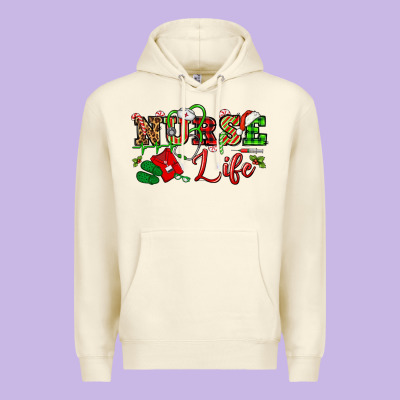 Nurse Life Christmas Premium Hoodie Designed By Nancycooperartshop