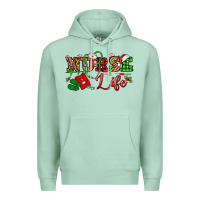 Seafoam nurse life christmas Premium Hoodie - NancyCooperArtShop