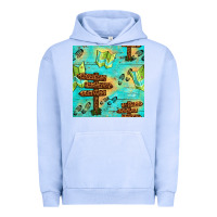 Pigment Grape Ice Wooden Signboard And Gamping Map Seamless Pattern Urban Hoodie - BundleAndBundleShop