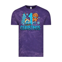 Cloud Purple 1st christmas gingerbread boy Vintage Tee - Zillion Design Studio