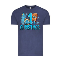 Vintage Denim 1st christmas gingerbread boy Vintage Tee - Zillion Design Studio