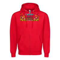 Red caffeine before chaos 16oz libbey cup Zipper Hoodie - HRA Design Shop