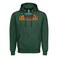 Sports Green caffeine before chaos 16oz libbey cup Zipper Hoodie - HRA Design Shop
