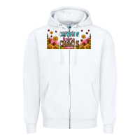 White caffeine before chaos 16oz libbey cup Zipper Hoodie - HRA Design Shop
