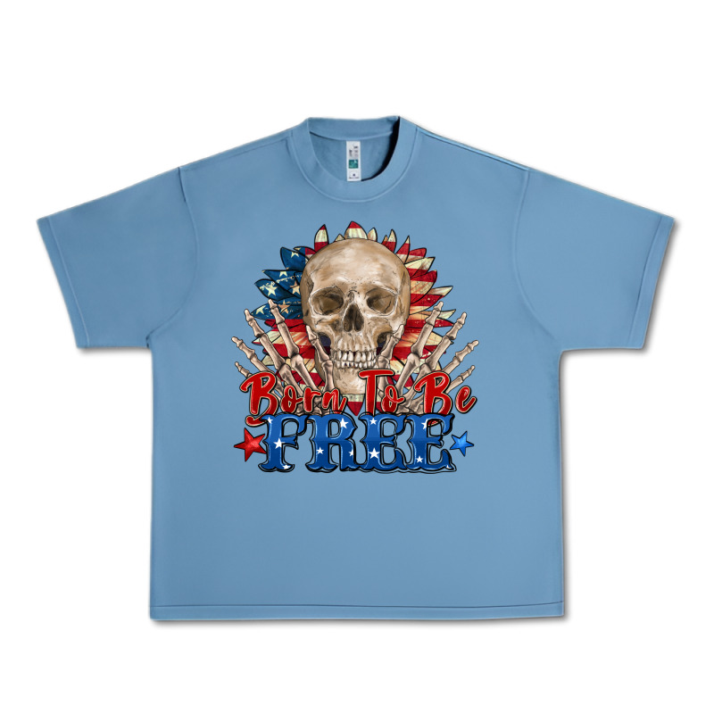 Born To Be Free Skeleton Urban Heavy Tee by Zillion Design Studio | Teevron