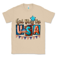 Mushroom God bless the USA 4th of july Classic Tee - CowGirlArtShop