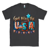 Smoke God bless the USA 4th of july Classic Tee - CowGirlArtShop