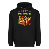 Black best friend hamburger potatoes Heavyweight Hoodie - AdoDesignShop