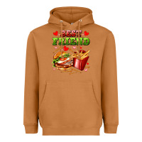 Meerkat best friend hamburger potatoes Heavyweight Hoodie - AdoDesignShop