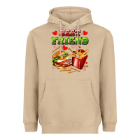 Best Friend Hamburger Potatoes Heavyweight Hoodie | Teevron