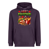 Plum best friend hamburger potatoes Heavyweight Hoodie - AdoDesignShop