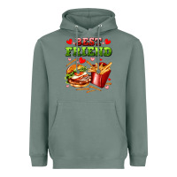 Sage best friend hamburger potatoes Heavyweight Hoodie - AdoDesignShop