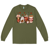 Army Green baseball coffee cups Long Sleeve Tee - Zillion Design Studio