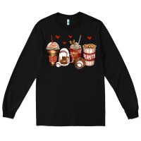 Black baseball coffee cups Long Sleeve Tee - Zillion Design Studio