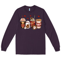 Plum baseball coffee cups Long Sleeve Tee - Zillion Design Studio