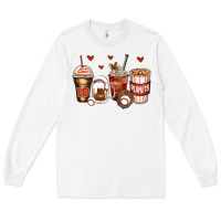 White baseball coffee cups Long Sleeve Tee - Zillion Design Studio