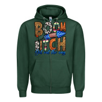 Sports Green boom bitch get out the way Zipper Hoodie - HRA Design Shop