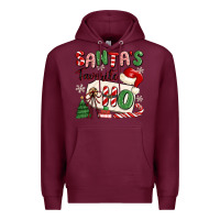 Burgundy santa's favorite ho Premium Hoodie - MaliasSmallBusiness