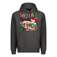 Charcoal Heather santa's favorite ho Premium Hoodie - MaliasSmallBusiness
