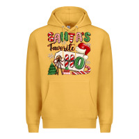 Mustard santa's favorite ho Premium Hoodie - MaliasSmallBusiness