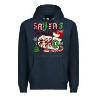 Navy santa's favorite ho Premium Hoodie - MaliasSmallBusiness