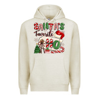Oatmeal Heather santa's favorite ho Premium Hoodie - MaliasSmallBusiness