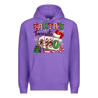 Purple santa's favorite ho Premium Hoodie - MaliasSmallBusiness