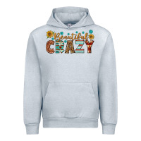 Heather Grey Western Beautiful Crazy Urban Hoodie - BundleAndBundleShop