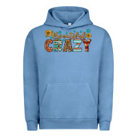 Pigment Pebble Blue Western Beautiful Crazy Urban Hoodie - BundleAndBundleShop