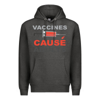 Charcoal Heather Vaccines Cause Adults Premium Hoodie - Bettercallsaul