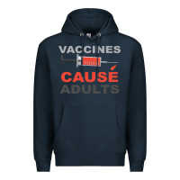 Navy Vaccines Cause Adults Premium Hoodie - Bettercallsaul