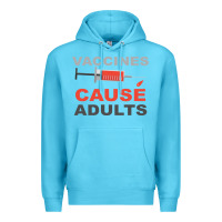 Ocean Blue Vaccines Cause Adults Premium Hoodie - Bettercallsaul