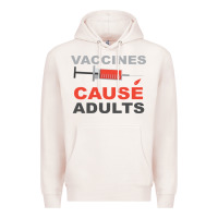 Pale Pink Vaccines Cause Adults Premium Hoodie - Bettercallsaul
