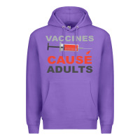Purple Vaccines Cause Adults Premium Hoodie - Bettercallsaul