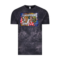 Cloud Black 1776 4th of july background Vintage Tee - BarkalooDesign